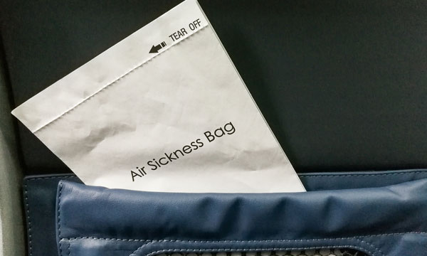 Sac contre le mal de l'air